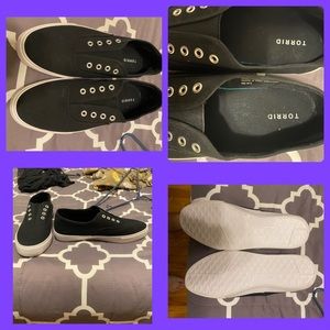 Black Slip on Sneakers